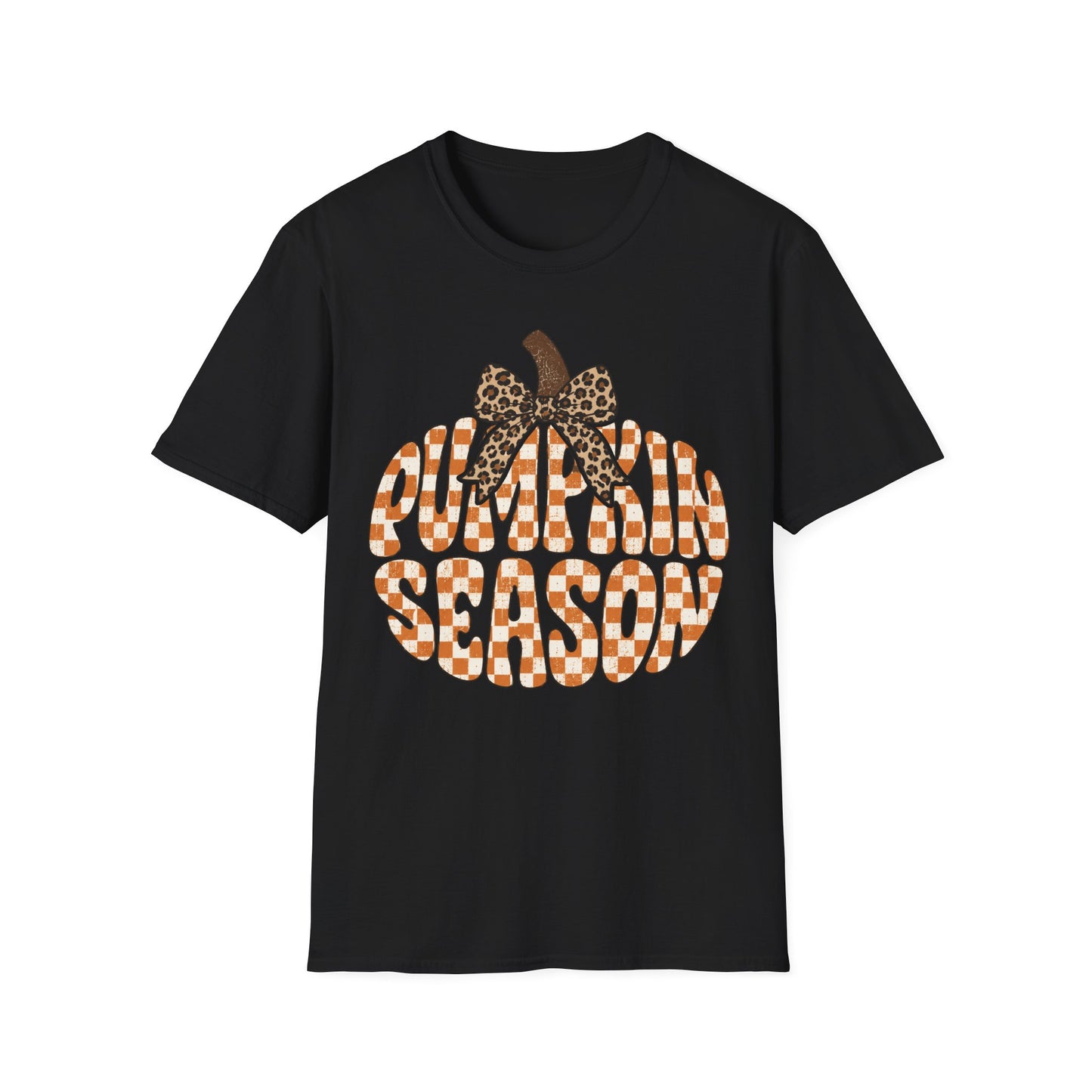 Buffalo Check Pumpkin Season T‑Shirt