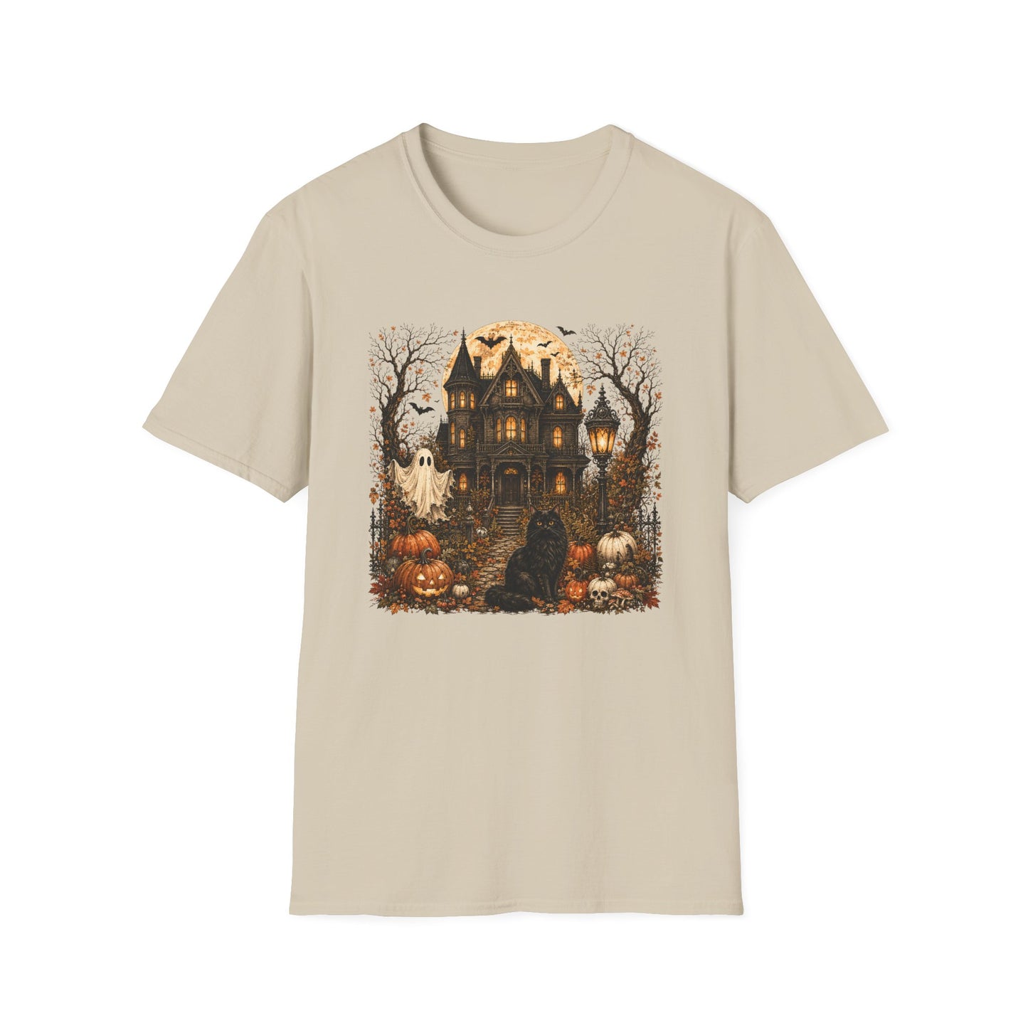 Haunted Victorian House Halloween T‑Shirt
