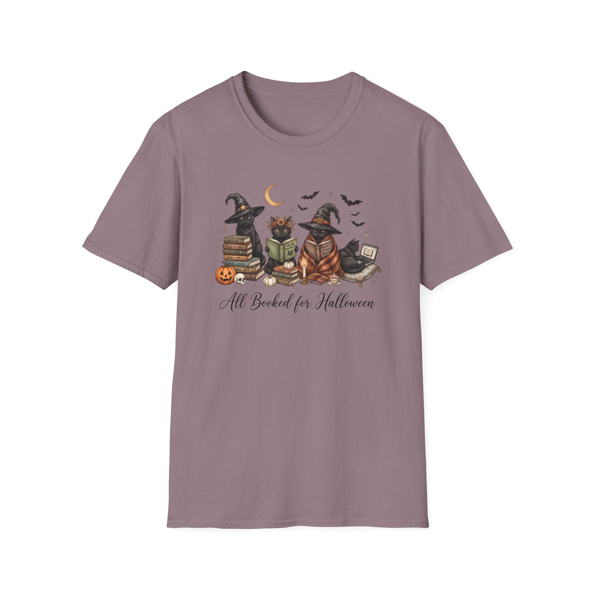 Halloween Reading Cats T-Shirt
