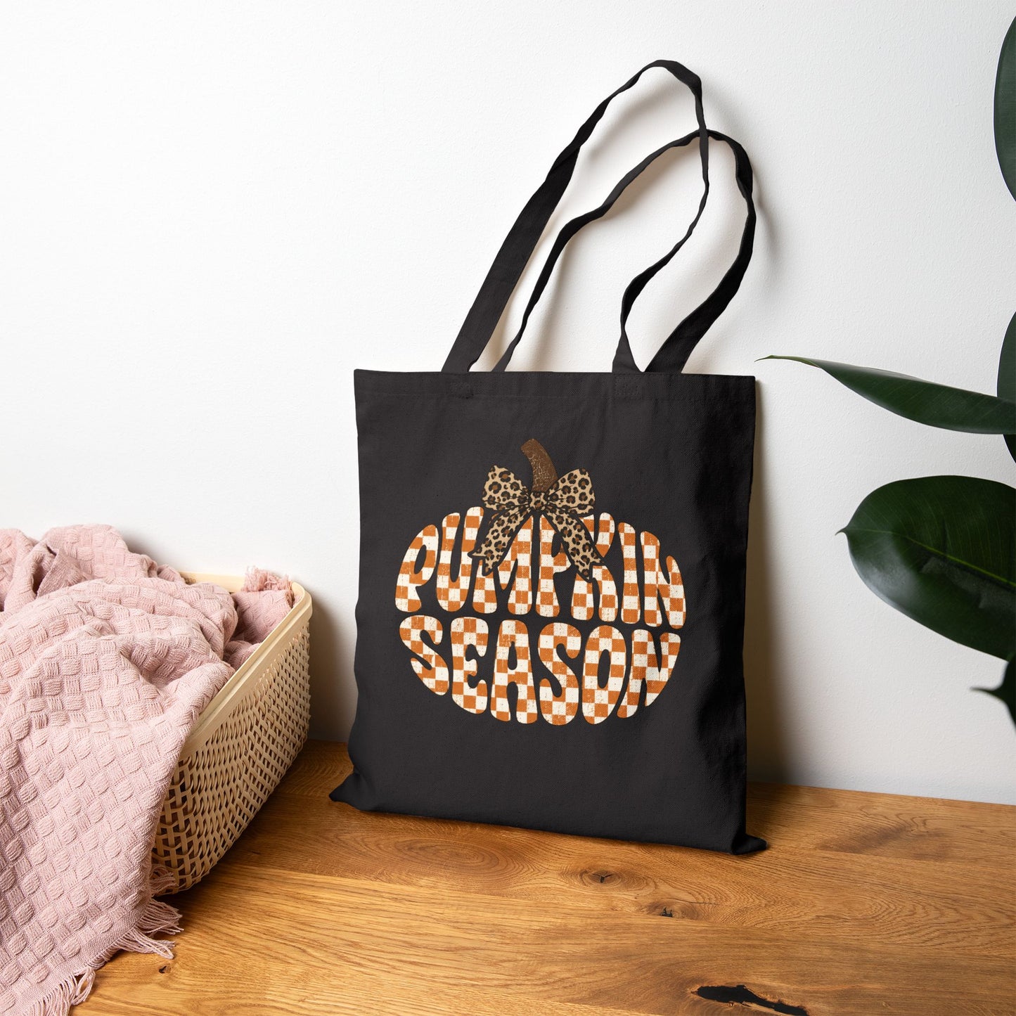 Fall Season Pumpkin Tote Bag