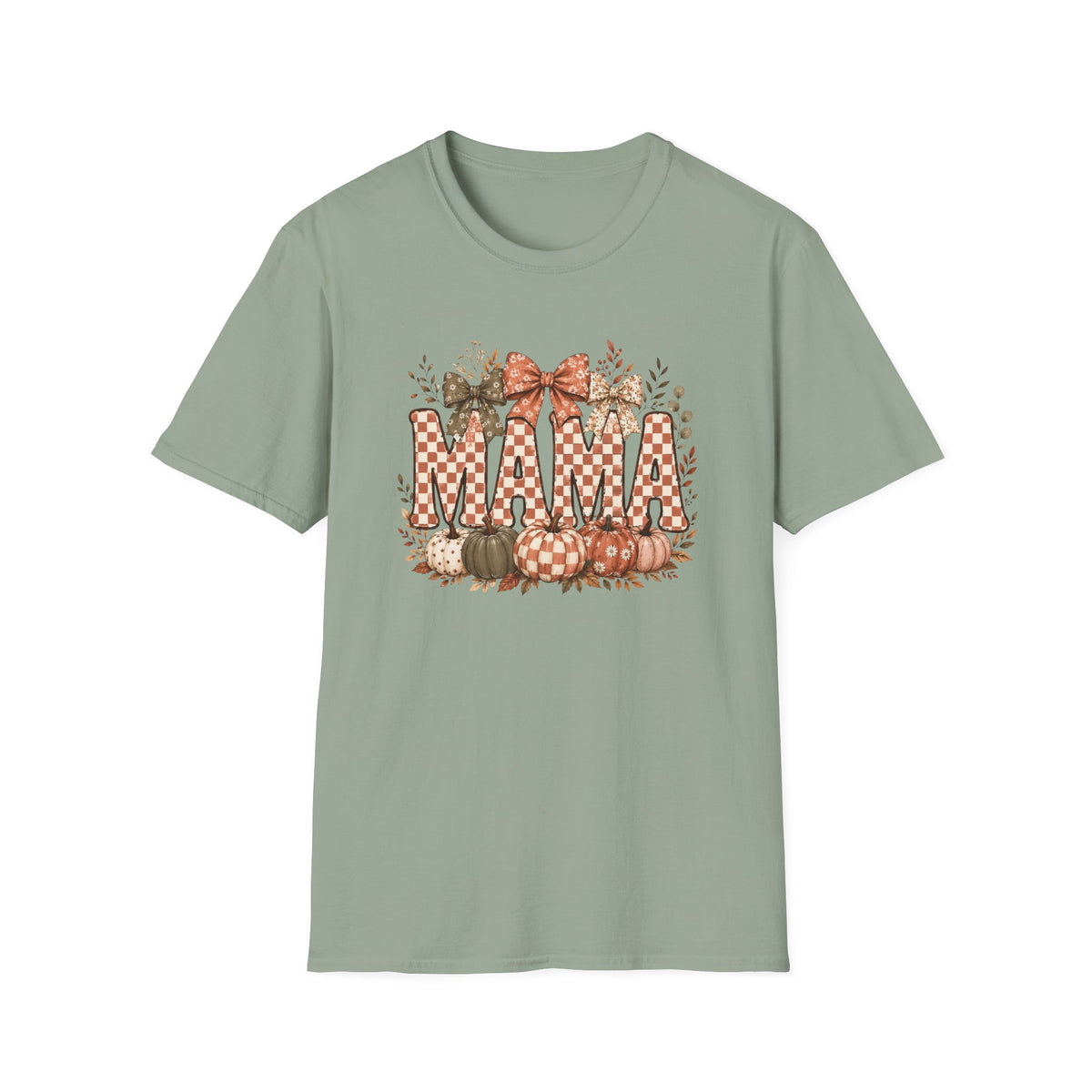 Mama Fall Plaid T-Shirt