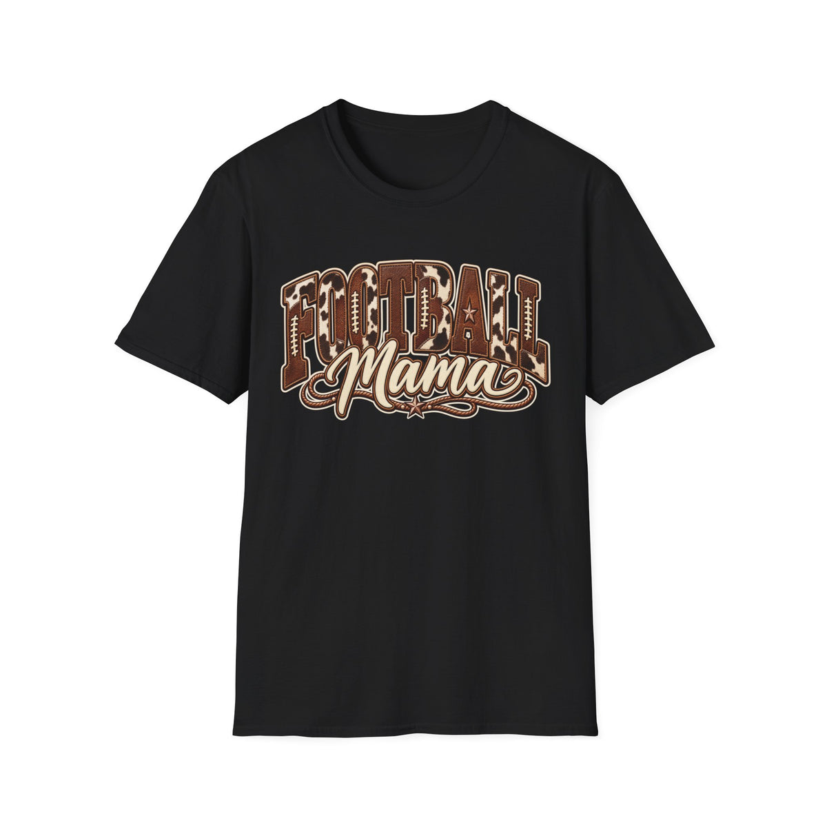 Football Retro Western  Mama T-Shirt
