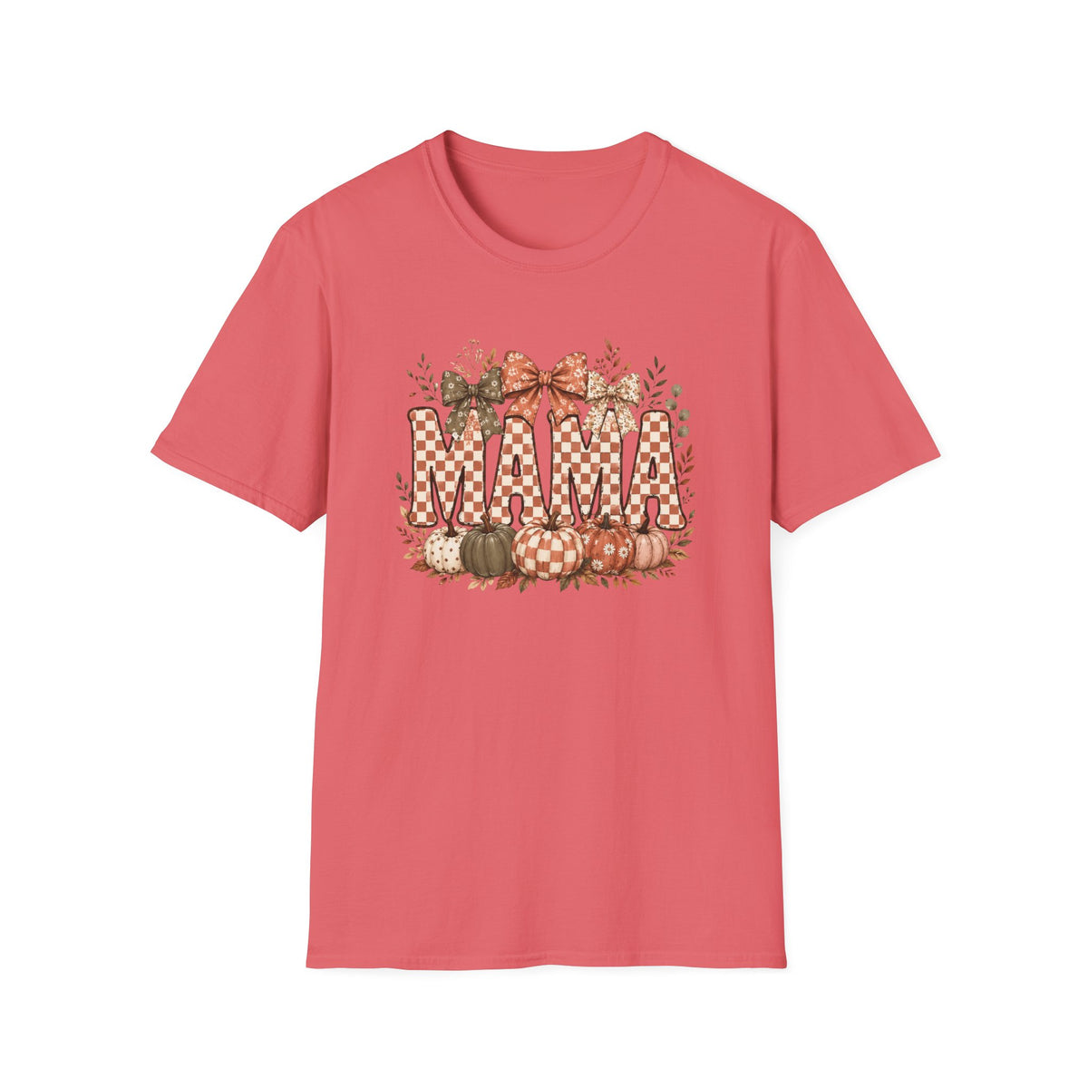 Mama Fall Plaid T-Shirt