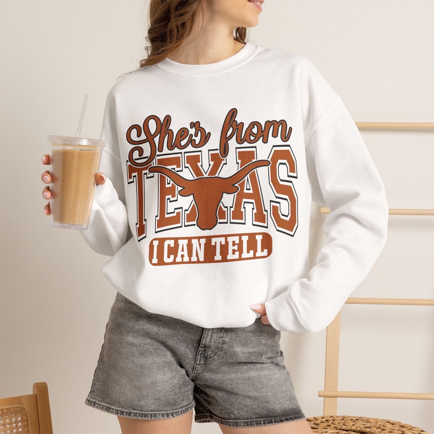 She’s From Texas Crewneck Sweatshirt