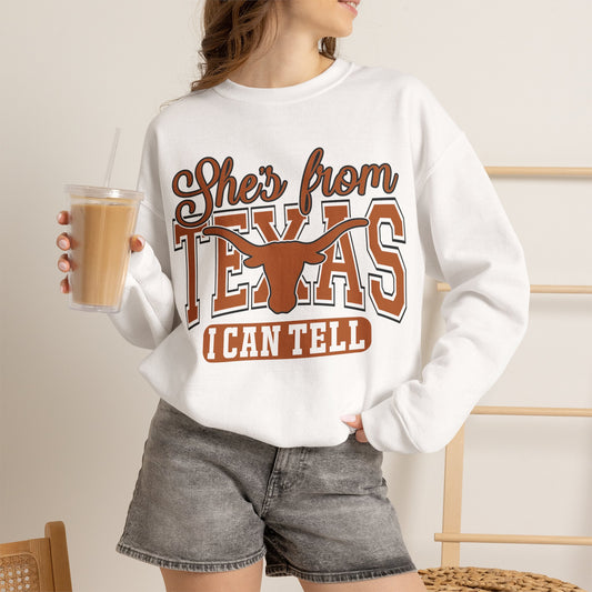 She’s From Texas Crewneck Sweatshirt