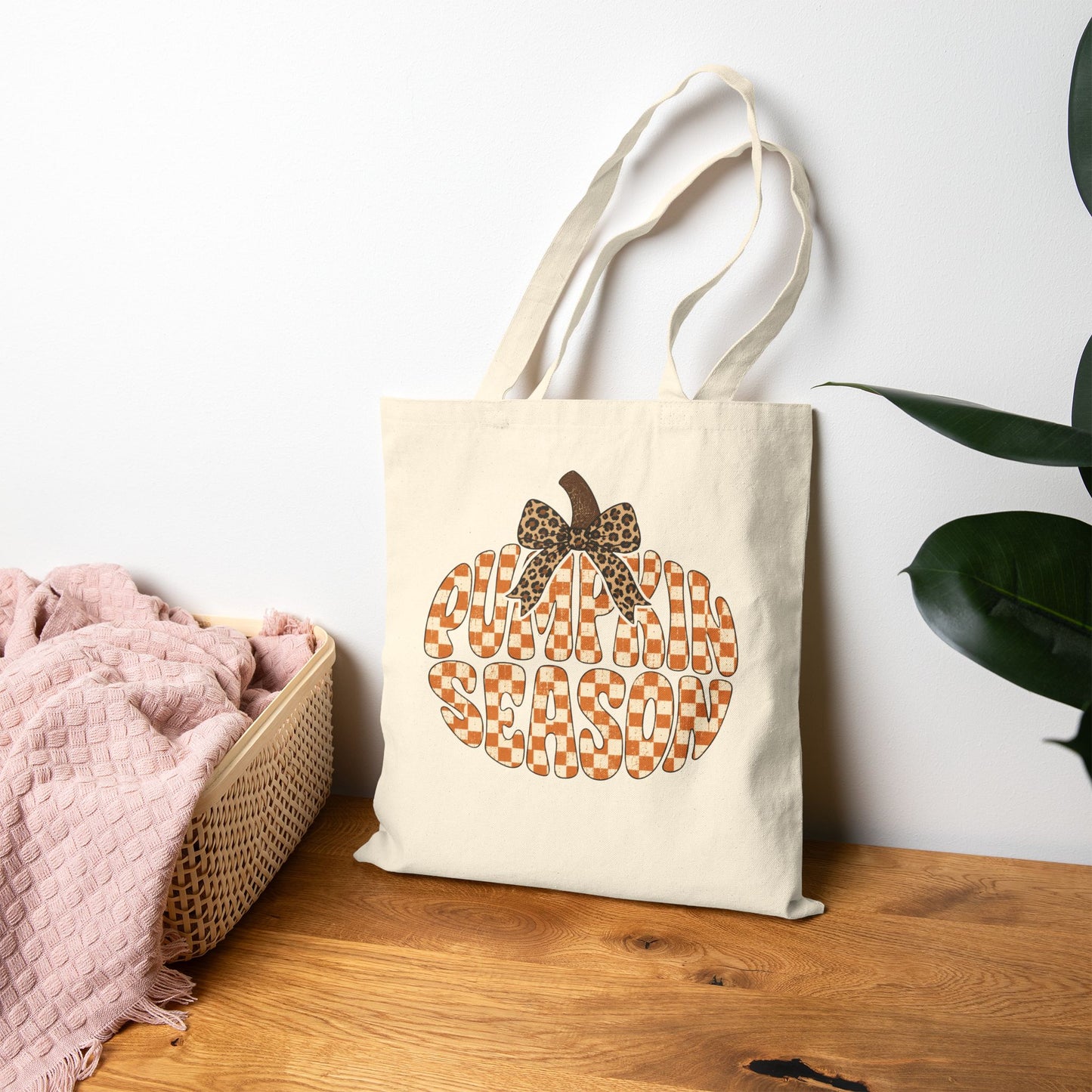 Fall Season Pumpkin Tote Bag