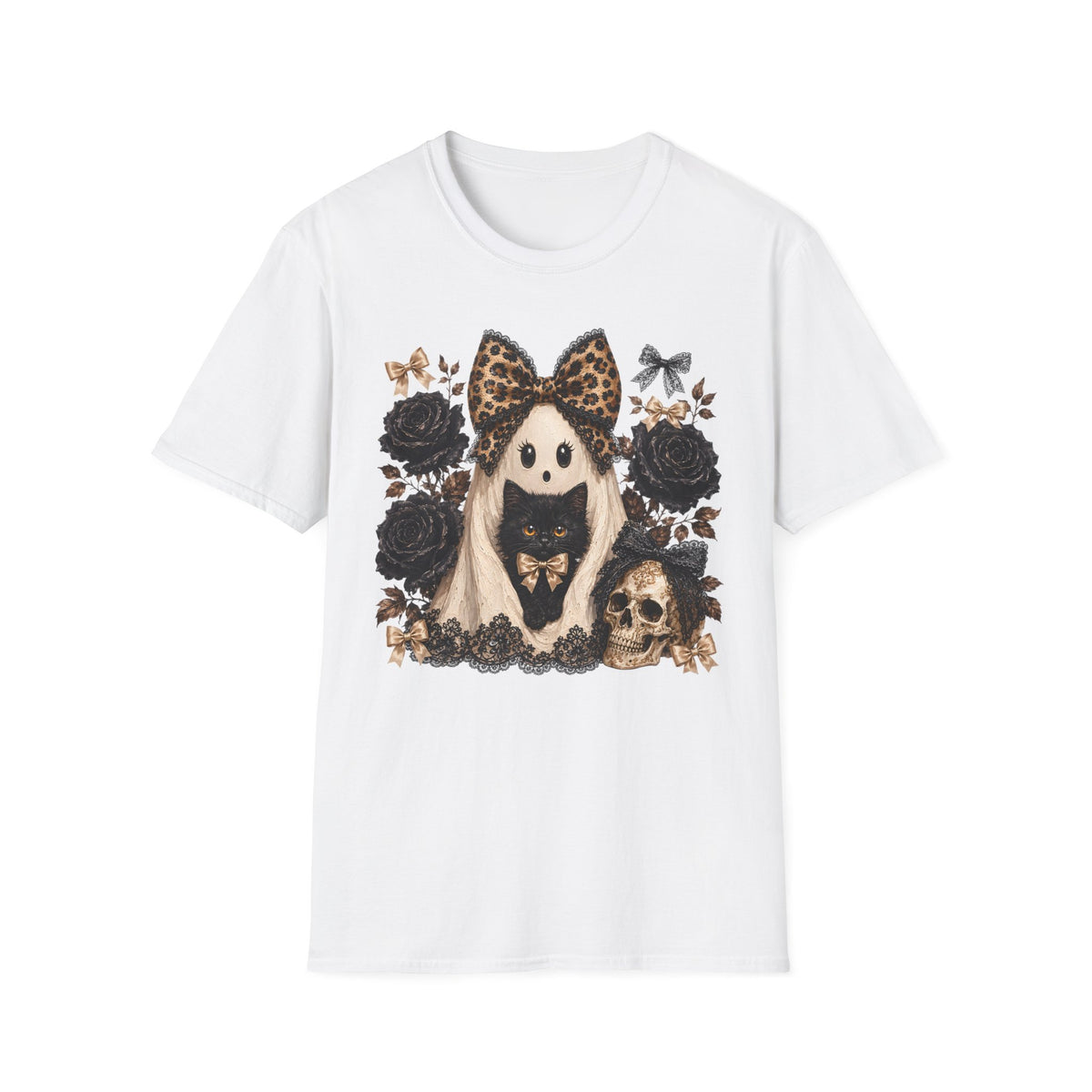 Leopard Bow Ghost Tee