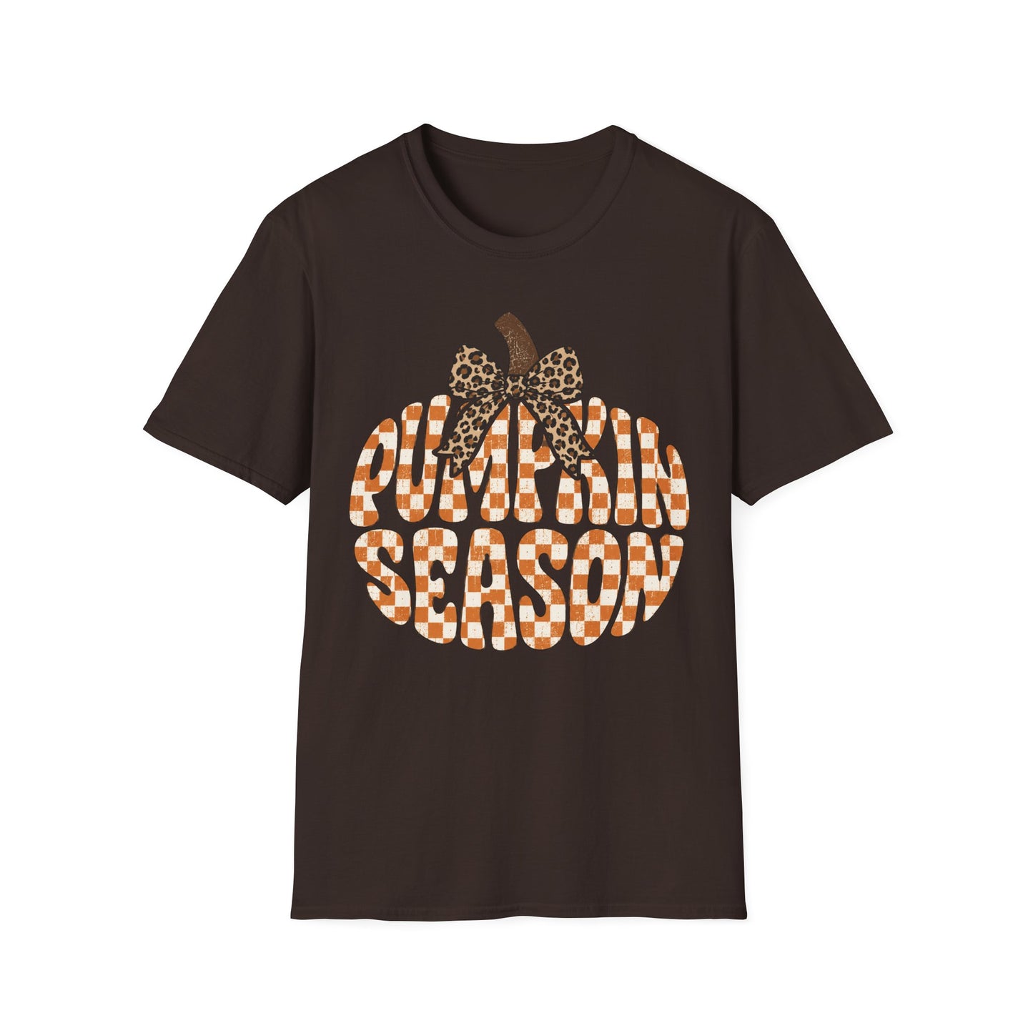 Buffalo Check Pumpkin Season T‑Shirt