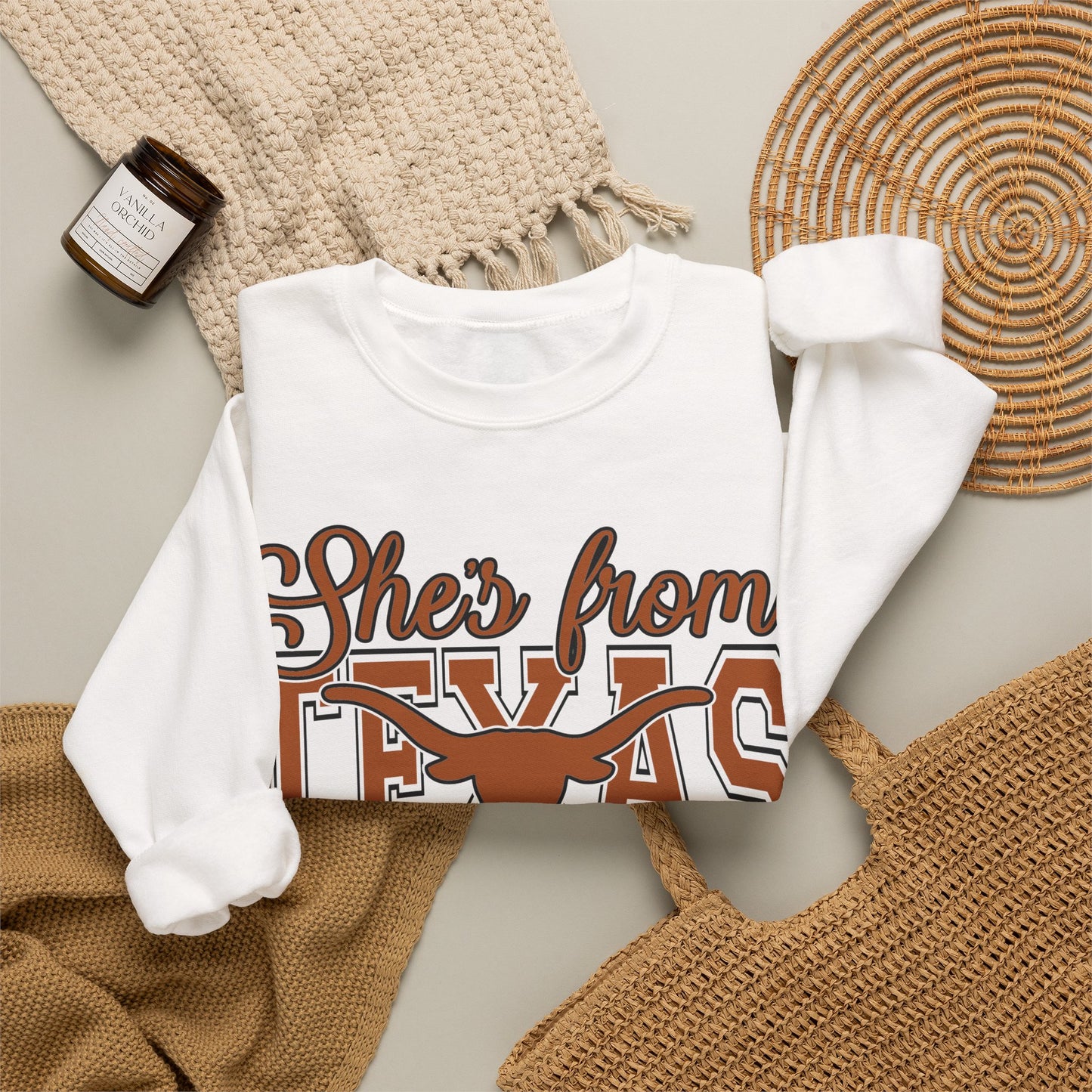 She’s From Texas Crewneck Sweatshirt