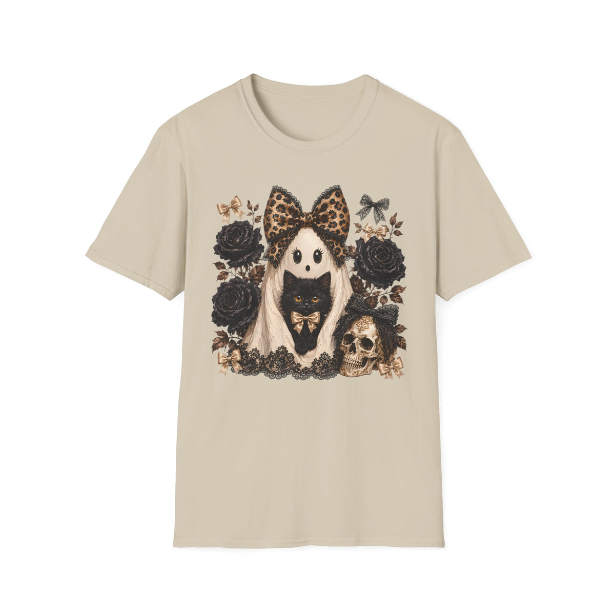 Leopard Bow Ghost Tee