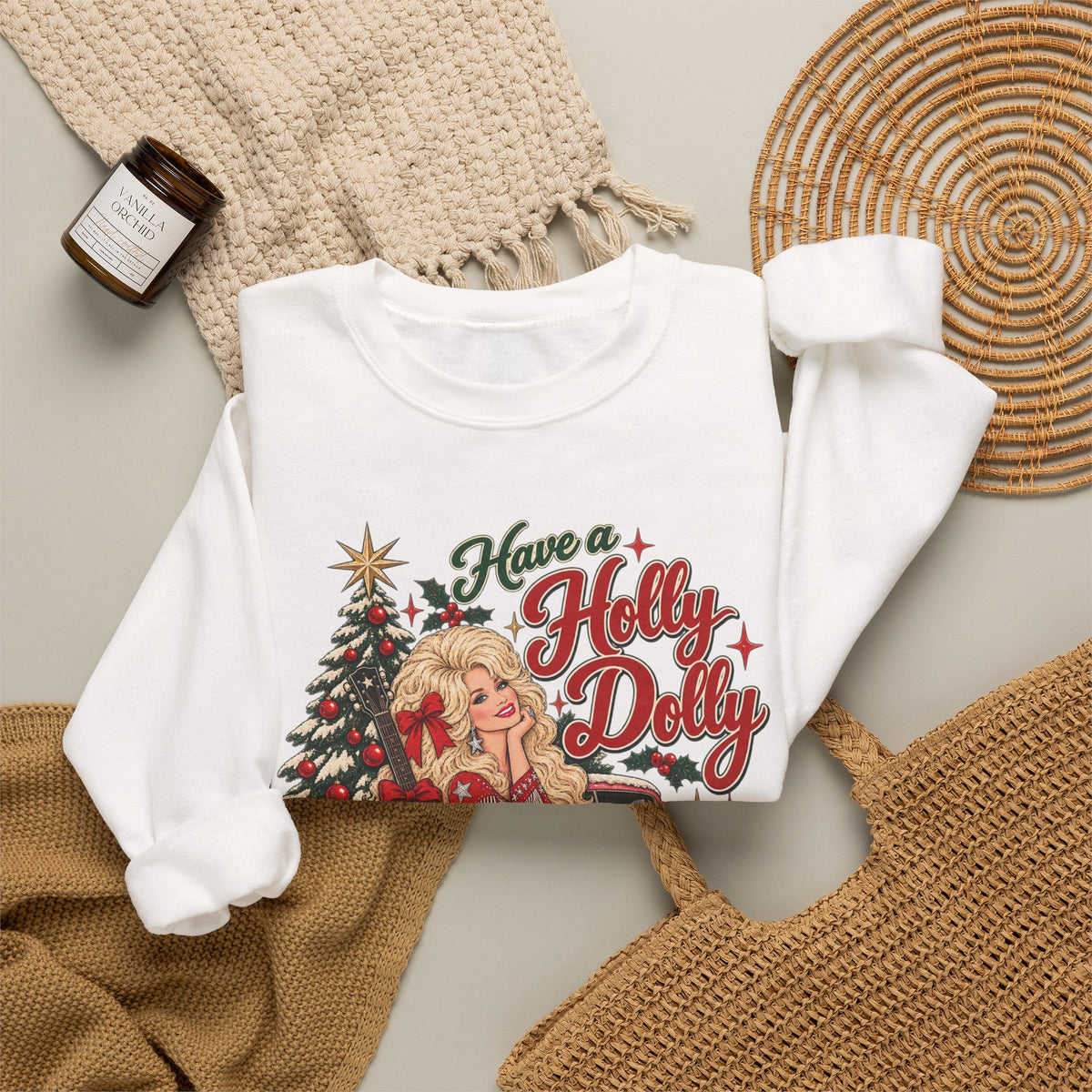 Have a Holly Dolly Christmas Sweatshirt